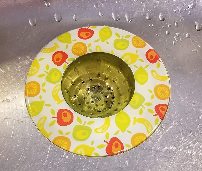 Handy Housewares 5.25" Diameter Decorative Designer Pattern Kitchen Sink