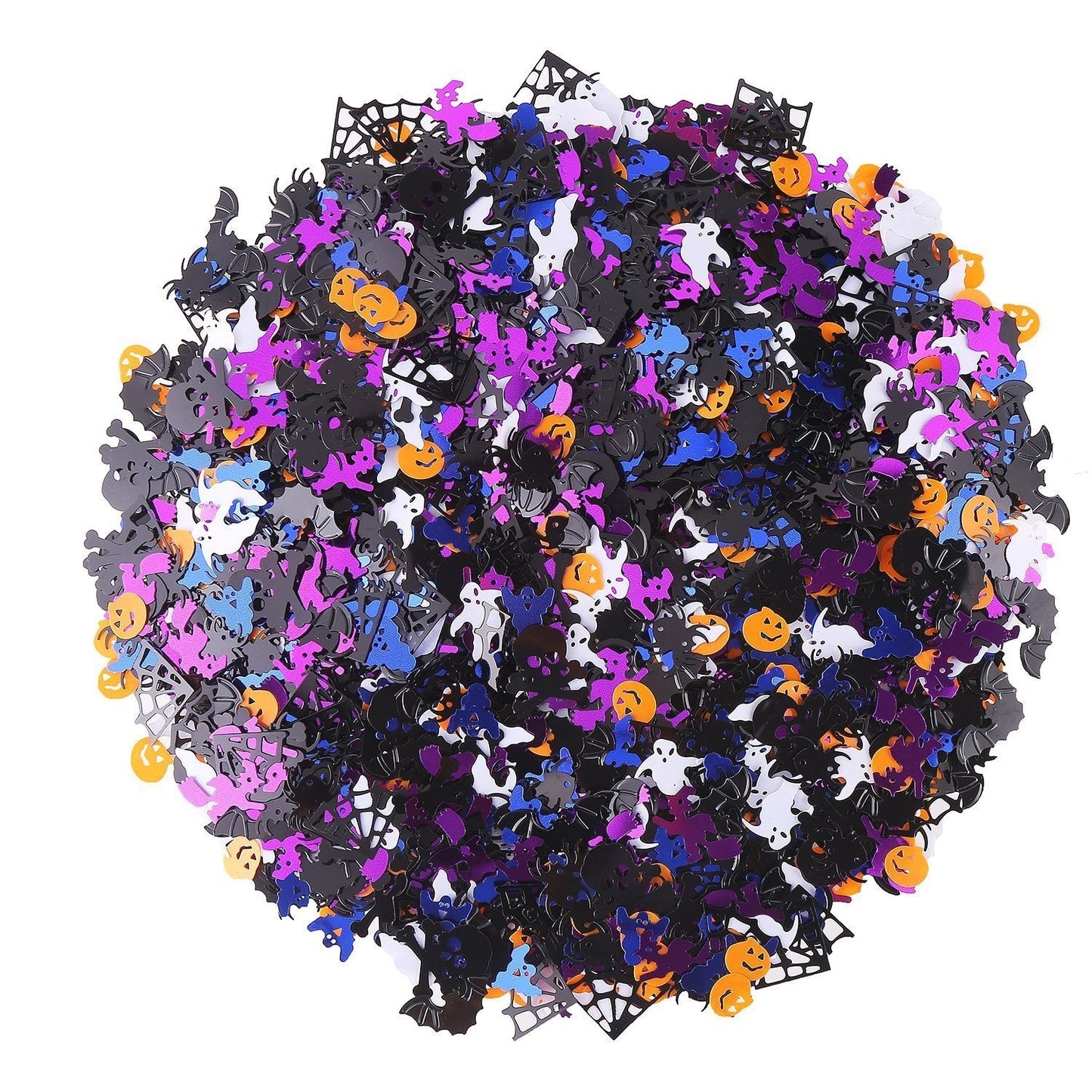 DIYASY 5000 Pcs Halloween Confetti Glitter,Confetti Sprinkles Bats Spider Pumpkin Table Scatter for Halloween Table Decorations