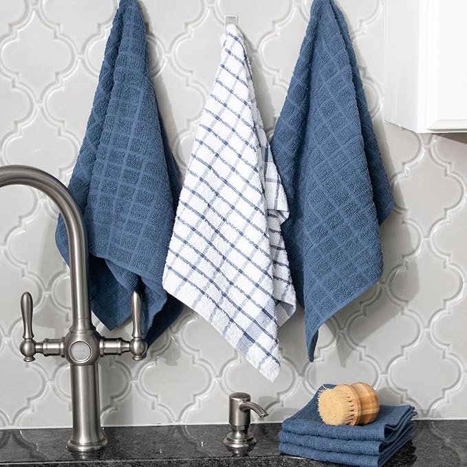 Ritz Premium Kitchen Towel and Dish Cloth Value Set: Highly Absorbent, Super