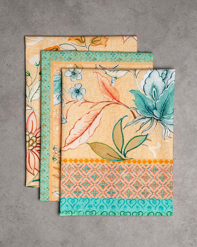 Maison d' Hermine Kitchen Towels Set of 3 100% Cotton 27.50" x 20" Reusable