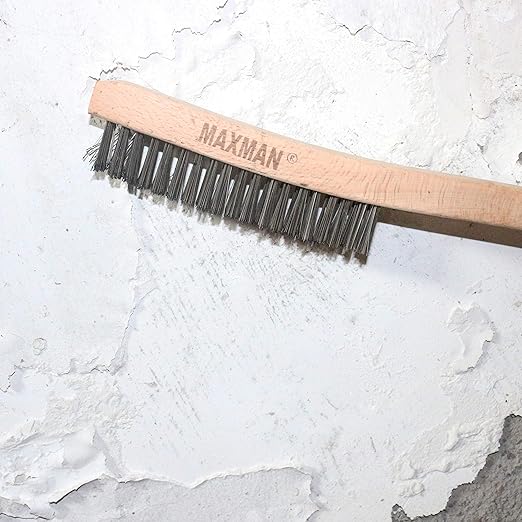 MAXMAN Wire Brush, Heavy Duty Carbon Steel and Stainless Steel Wire Brushes