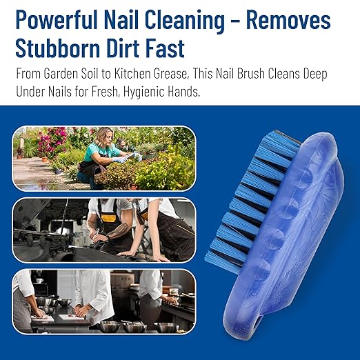 SPARTA Nail Scrub Brush Commercial-Grade, Heavy-Duty Hand and Fingernail Brush