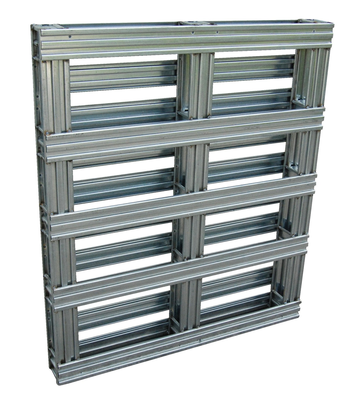 Vestil SPL-4248 Galvanized Steel Pallet 48 in. x 42 in. x 4-3/4 in. 8,000 Lb. Floor Capacity Gray