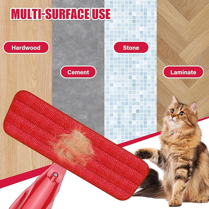 Spray Wet Mops for Hardwood Floor Cleaning: EXEGO Microfiber Dry Dust