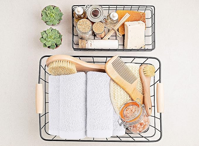 Utopia Towels 24 Pack Cotton Washcloths Set, 100% Ring Spun Cotton, Highly