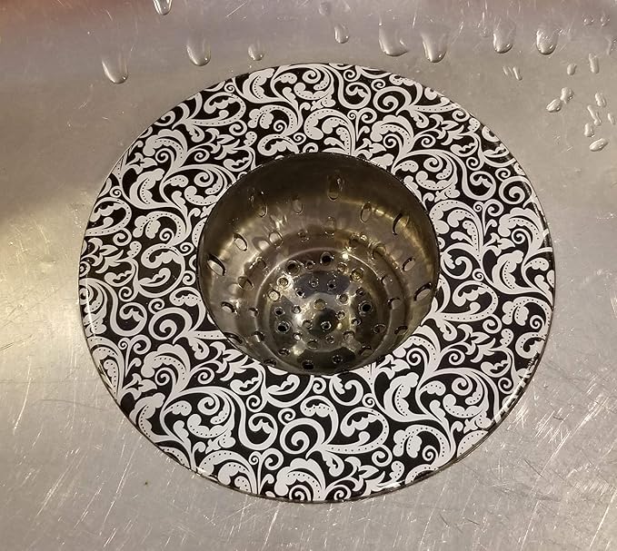 Handy Housewares 5.25" Diameter Decorative Designer Pattern Kitchen Sink