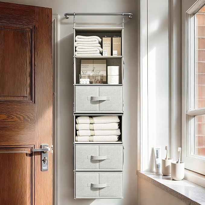 Vailando 6-Shelf Hanging Closet Organizer