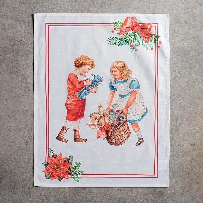 Maison d' Hermine Kitchen Towels Set of 3 100% Cotton 20" x 27.5" Reusable