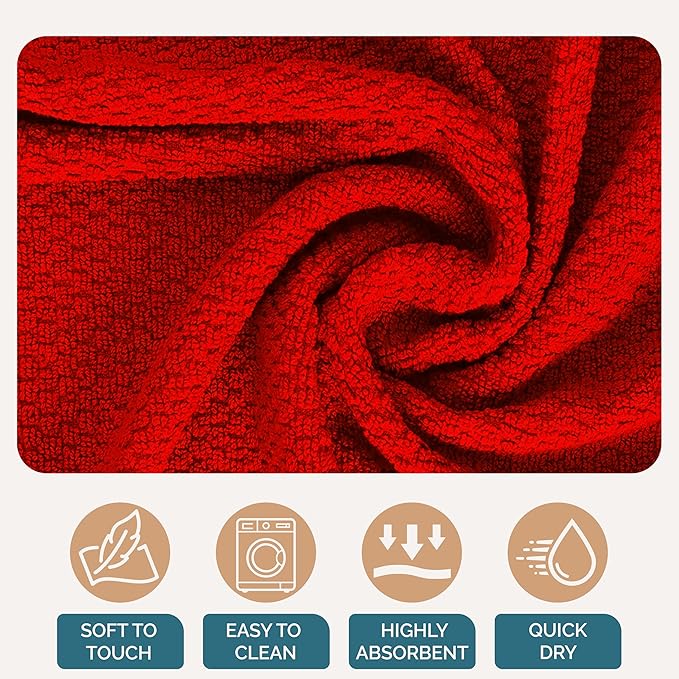 Casa Platino Dish Towels for Kitchen Drying Kitchen Towels – 8 Pc Durable