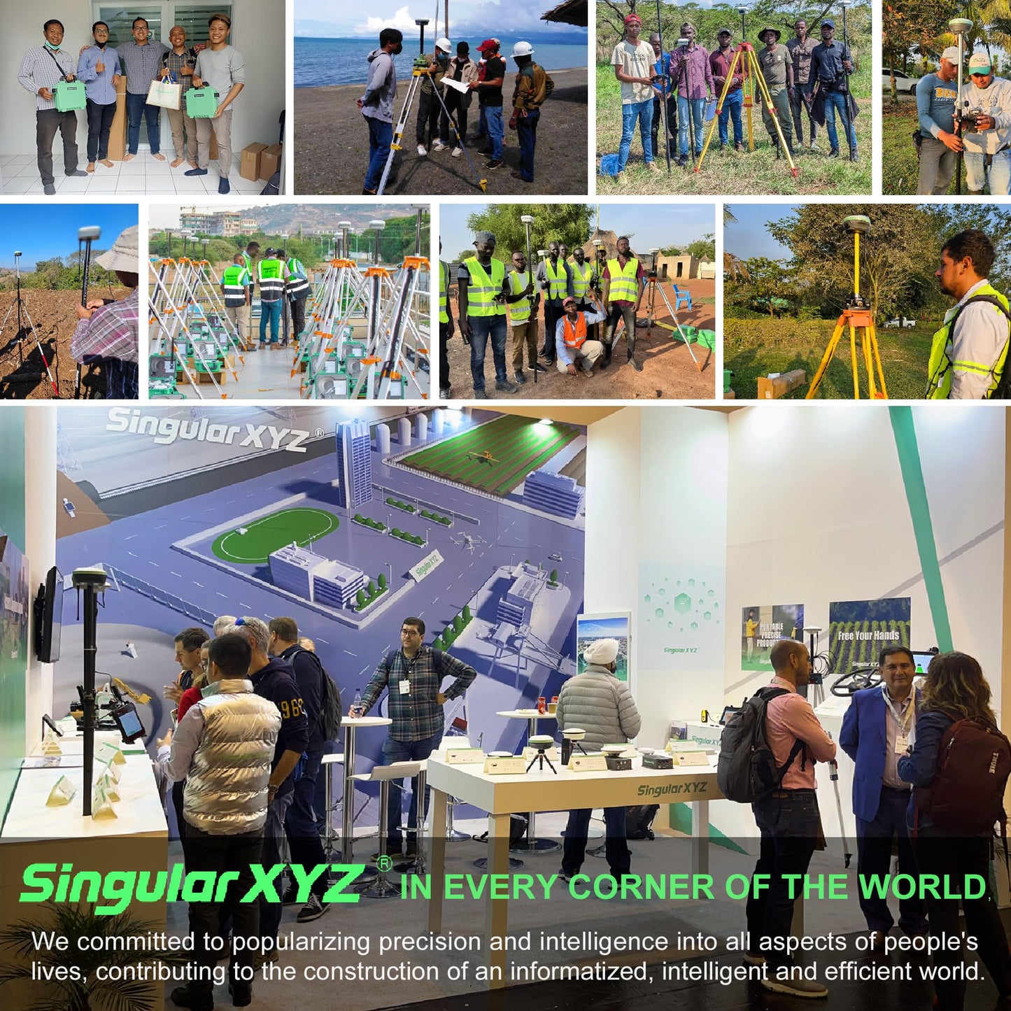 E1 GNSS Survey Equipment 20 Hours Endurance RTK GPS with IMU Rover & Base Handheld Collector with Survey Software RTK Surveying Equipment,1408 Channels, 15km UHF Range,60° Tilt Survey