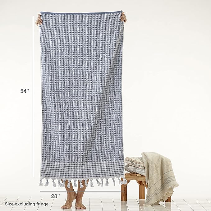 SKL Home Longborough 100% Turkish Cotton Premium Bath Towel, 640 GSM, Soft &