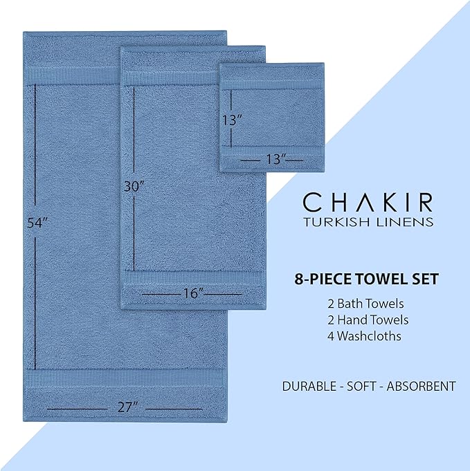 Chakir Turkish Linens | Hotel & Spa Quality 100% Cotton Premium Turkish Towels