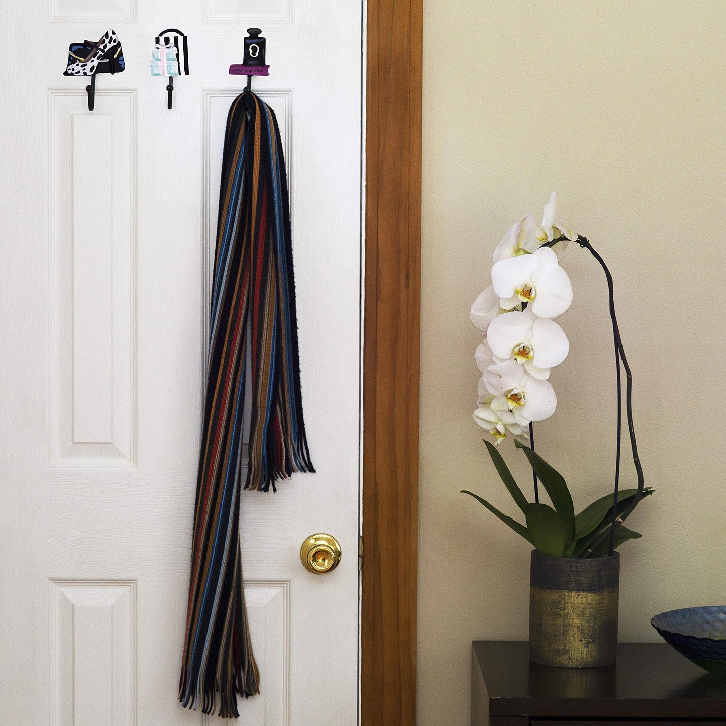 Stephanie Imports Decorative Fashionista Couture Resin Wall Coat Hooks (Set of 3)
