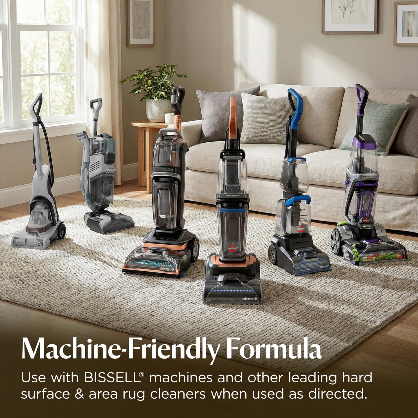 BISSELL Revolution HydroSteam Pet Carpet Cleaner, Upright Deep Cleaner, HydroSteam Technology, 2-in-1 Pet Upholstery Tool & Formulas Included, 3432