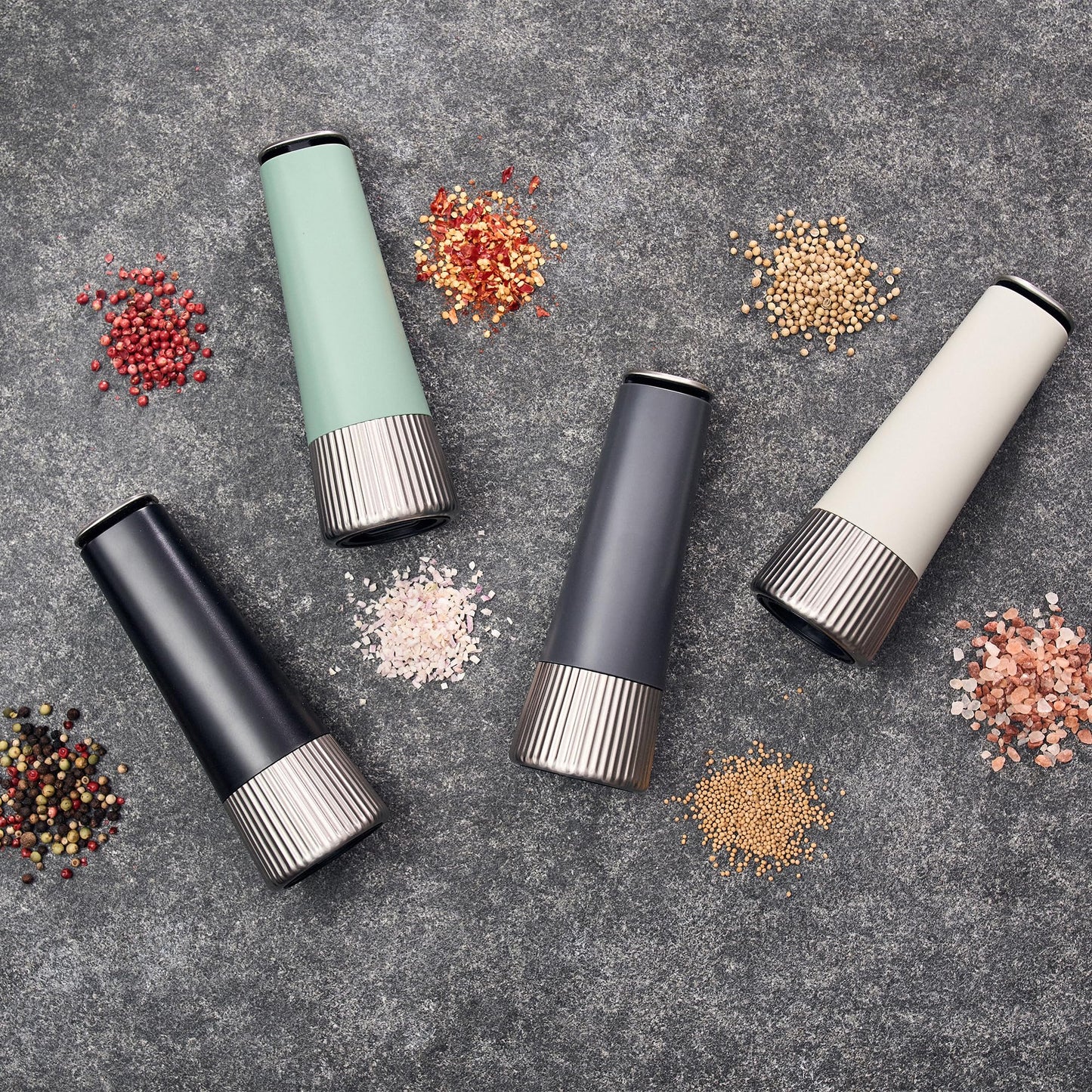 ZWILLING Spices Upside-Down Manual Spice Mill, Sage Green