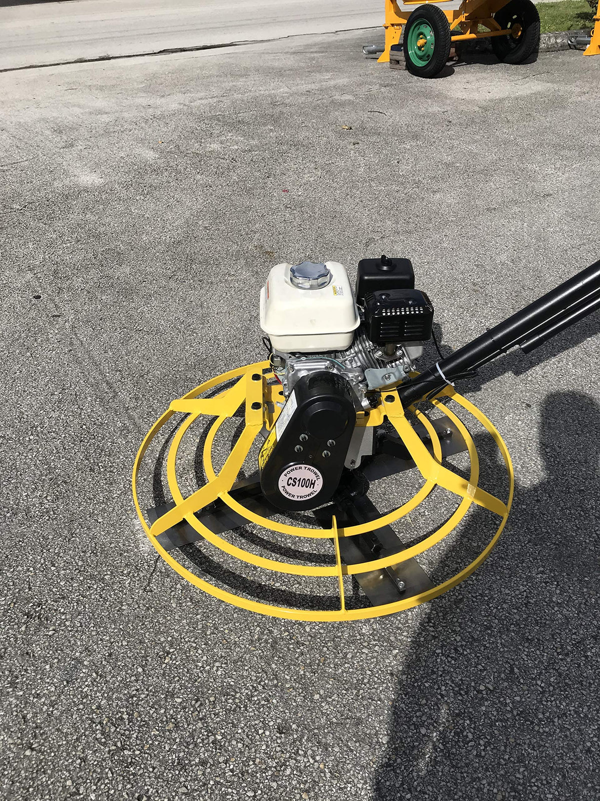Cormac CS100H, 36" Power Trowel, concrete cement surface 4 blades, gasoline engine GX160 @ 5.5Hp, includes handle