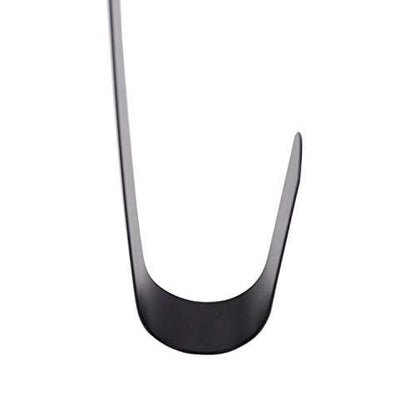Sattiyrch 15" Wreath Hanger for Front Door,Sturdy Steel Wreath Door Hanger,Over The Door Hanger Hook (Black,1)