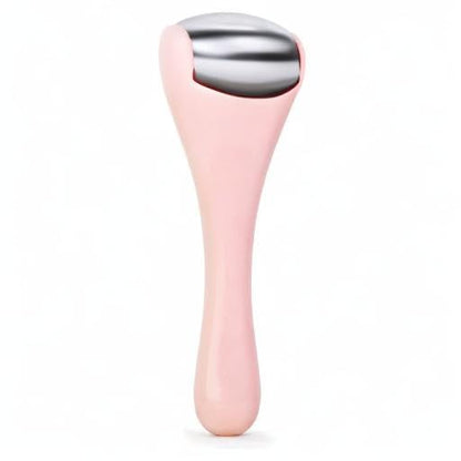 Ice Roller for Face and Eye 2 Pcs,Face Roller Skin Care for Puffiness,Migraine,Pain Relief,Eye Roller For Puffy Eyes Dark Circles,Stainless Steel Facial Roller (Pink)