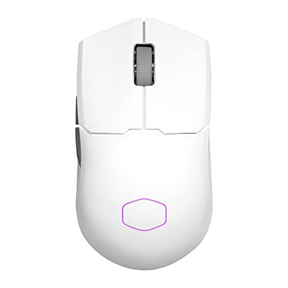Cooler Master MM712 Wireless Gaming Mouse Black with Adjustable 19,000 DPI, 2.4GHz and Bluetooth , Ultraweave Cable, PTFE Feet, RGB Lighting and MasterPlus+ Software
