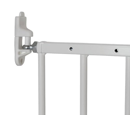 BabyDan MultiDan, 62.5-106.8 cm, Extendable Stair Gate/Baby Gate/Safety Gate, Metal, White, Made in Denmark - (Pet Gate/Dog gate)
