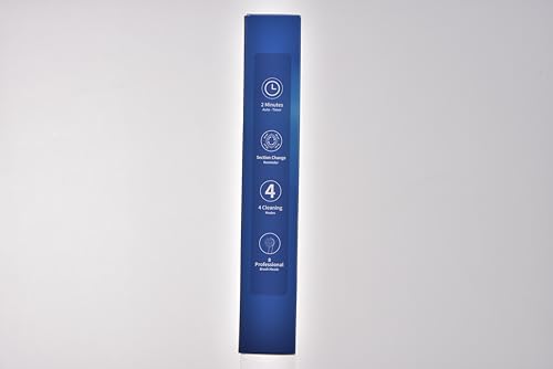 Rotating Electric Toothbrush Case for Adults, 4 Modes Deep Clean Electric Toothbrush with 8 Brush Heads (2 Types), 25-Days Rechargeable Power and 2 Min Smart Timer