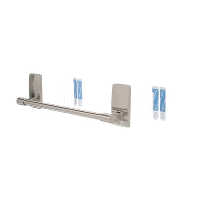 Command Hand Towel Bar, Satin Nickel Finish, Rust-resistant, Holds 1,3Kg - Organise your Bathroom Damage Free