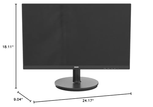 Philips 221V8LB 22 inch Class Thin Full HD (1920 x 1080) Monitor, 100Hz Refresh Rate, VESA, HDMI x1, VGA x1, LowBlue Mode, Adaptive Sync, 4 Year Advance Replacement Warranty