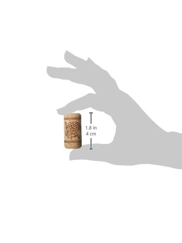 FastRack Bag of 100, #8 Straight Wine Corks for Wine Bottles | 1.73" x 0.87" (44 mm x 22 mm) Beige | Bottle Stoppers | Replacement Corks for Bottles – Reliable Fit and Consistent Seal