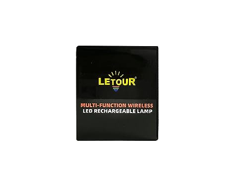 Camping Lights, LETOUR LED Tube Magnetic Work Light Bar 120W 1200Lumens 5 Dimmable Levels Camping Lantern USB Rechargeable Magnetic Lights Endurance for 80Hours (LT-LTK120 120Watts)
