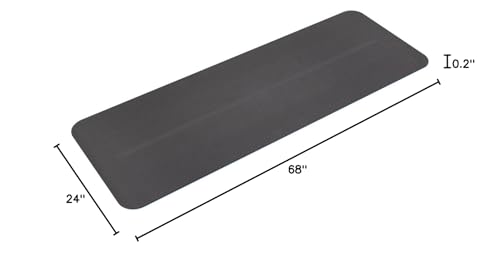 Manduka Begin Yoga Mat 68" - 5mm Cushioning | Comfortable, Lightweight & Reversible with Alignment Stripe | Budget-Friendly | 68 x 24 inches