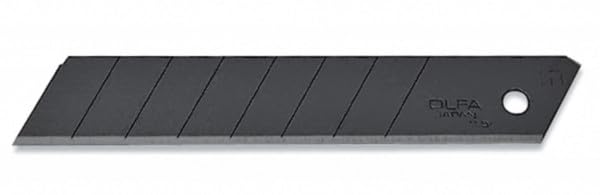 OLFA 9070 LBB-10B 18mm UltraSharp Black Snap-Off Heavy-Duty Blade, 10-Pack