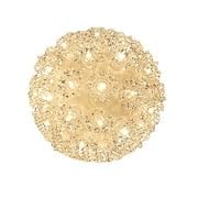 Novelty Lights 6in 50 Light Starlight Sphere, Clear, Ornament Ball Light, 5ft Hanging Cord with S Hook, 12ft Power Cord with Stackable Plug, Commercial Grade