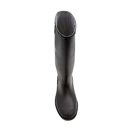 DUNLOP Pricemastor - Unisex Knee High Wellington Rain Boots, Black, CE Certified Waterproof and Chemical Resistant PVC Wellies for Outdoor, Gardening and Farm Work - EU40, UK6.5