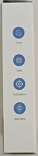 VOCOO Digital Indoor Room Thermometer - 5.8'' Extra Large Display Temperature Humidity Sensor with Accurate Temp Humidity Gauge Monitor, Calibration, Max & Min Records, Comfort, Backlit, Date & Clock