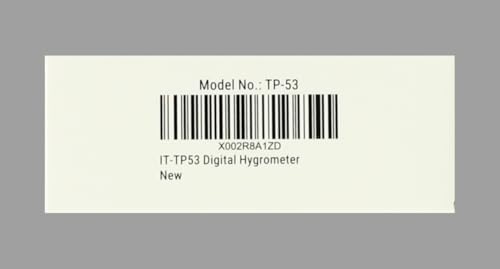 ThermoPro TP53 Hygrometer Digital Indoor Room Lab Greenhouse Thermometer Temperature Humidity Monitor Gauge Indicator for Nursery Home Office with Touch Backlight Amphibians Hygrometer