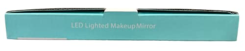 BEAUTURAL Makeup Mirror, 10X Magnifying Lighted Vanity Daylight White LED, Portable Illuminated Bathroom Mirror, 360 Degree Swivel Rotation and Locking Suction