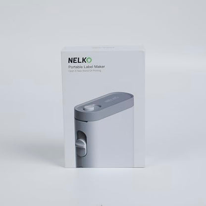 Nelko Label Maker Machine with Tape, P21 Bluetooth Label Printer, Wireless Mini Label Makers with Multiple Templates for School Office Home, White