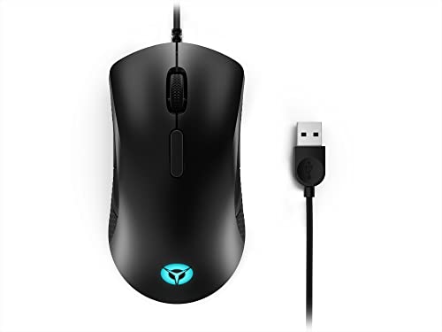 Lenovo Legion M410 Wireless RGB Gaming Mouse – 6 Button Palm Grip Mouse with 16,000 DPI, 53 Hour Rechargeable Battery, 2-Zone RGB Lighting, NVIDIA Reflex Compatible