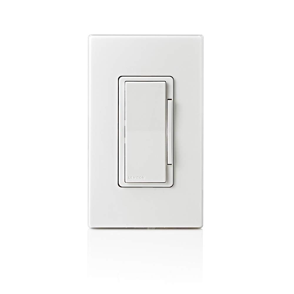 Leviton Decora Smart Switch, Wi-Fi 2nd Gen, Neutral Wire Required, Works with Matter, My Leviton, Alexa, Google Assistant, Apple Home/Siri & Wired or Wire-Free 3-Way, D215S-1RW, White