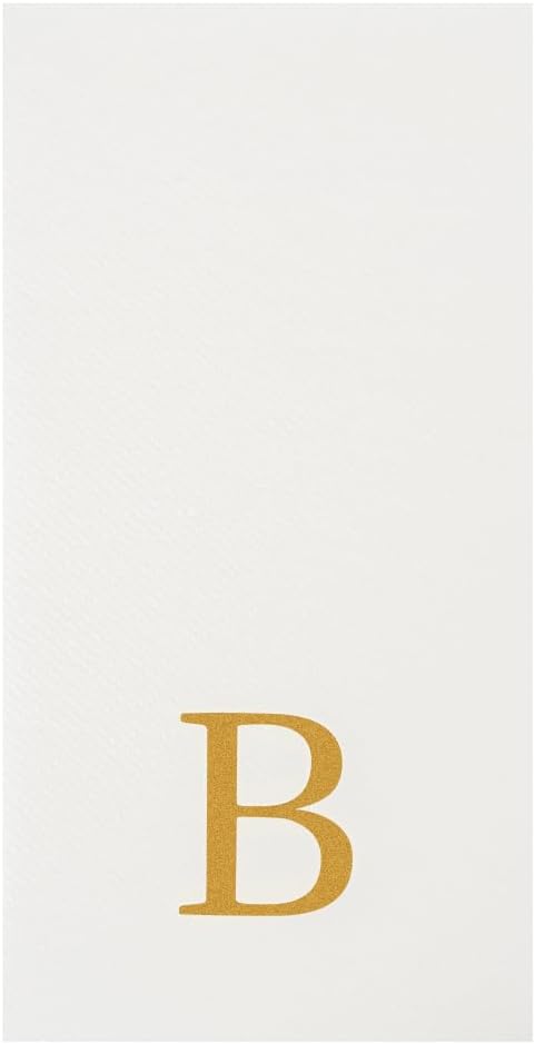 Luxenap 15.8 X 7.9 Inch Linen-Feel Guest Towels, 50 Lettered Hand Towels