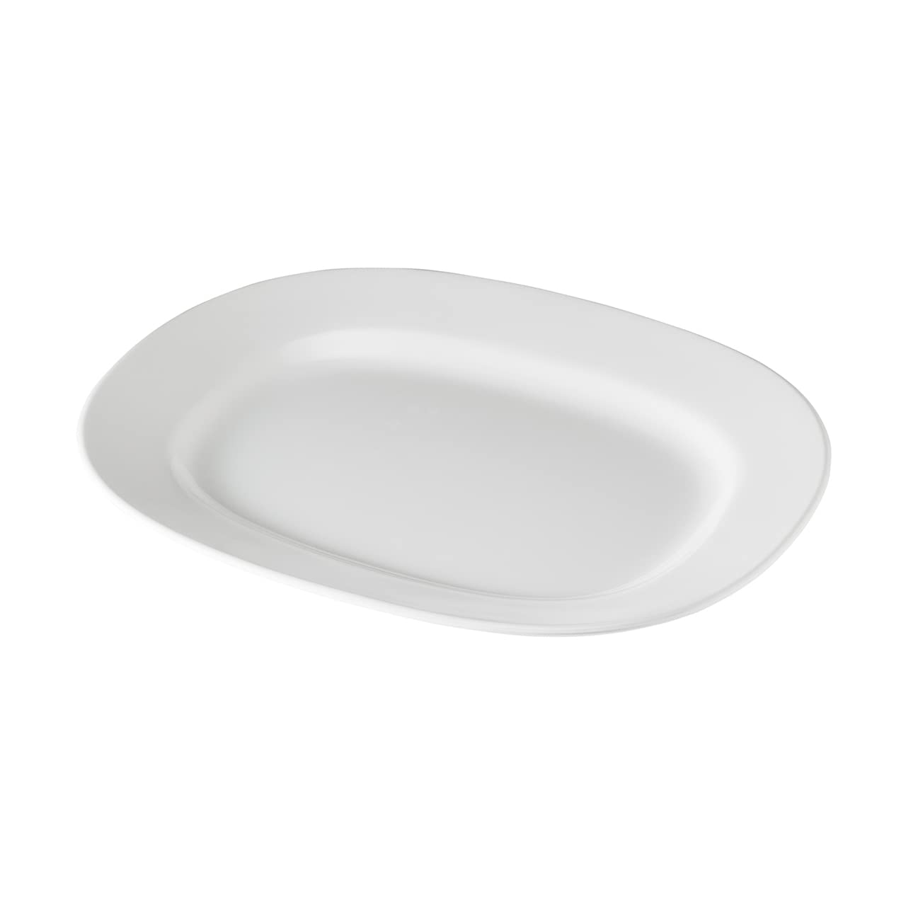 Hutzler Melamine Platter, white, 14-Inch