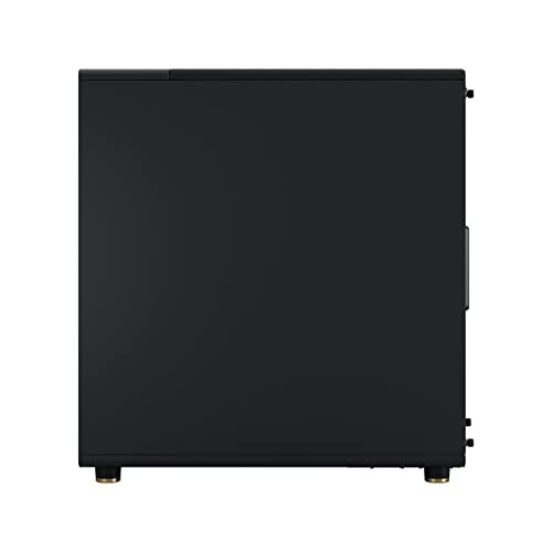 Fractal Design North Charcoal Black Tempered Glass Dark - Wood Walnut front - Glass side panel - Two 140mm Aspect PWM fans included - Type C USB - ATX Airflow Mid Tower PC Gaming Case