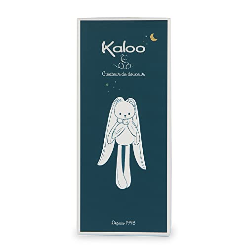 Kaloo - Lapinoo - Rabbit Doll - Baby’s Bi-Material Jersey & Knit Fabric Toy - 9.8"/25 cm - Pink Colour - Ultra-Soft materials - Gift Box - K972202