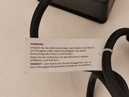Onlyfire BRK-6025 Enamelled Rotisserie Ring Kit Fits Weber 57CM Charcoal Kettle Grill with Electric Motor for UK fits Most Others 57 CM Kettle BBQ