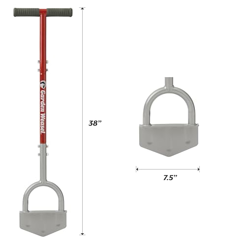 Garden Weasel Edger-Chopper Manual Lawn Edger Tool - Sod Cutter and Trenching Shovel for Clean Garden Borders - Ergonomic Handle and Carbon Steel Blade Latest Model 91714-3