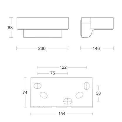 Steinel Outdoor Light L 800 SC Anthracite, LED Wall Lamp, 160° Motion Detector, Networkable, can be Operated via Bluetooth App
