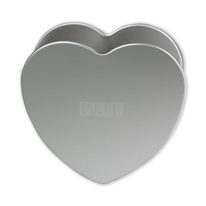 PME Anodised Aluminium Heart Cake Pan 8 x 3-Inch Deep, Silver