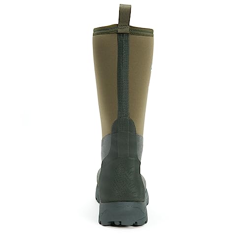 Muck Boots Unisex Derwent II Pull On Waterproof Wellington Boot, Dark Green, 8
