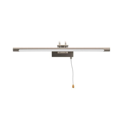 MantoLite 60CM LED Bathroom Wall Lights with Pull Cord Swivel Lamp Head Long Silver Wall Lights for Pictures,Frames&Art Painting IP44 Over Mirror Lamp for Shaving 12W