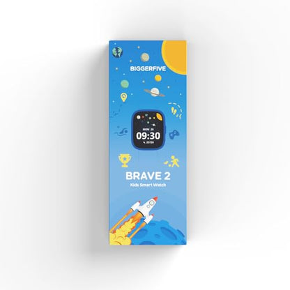 BIGGERFIVE Kids Smart Watch, 1.8" Fitness Watch Pedometer, Heart Rate, IP68 Waterproof, Sleep Tracker, Calorie Step Counter, 5 Puzzle Games with/without APP for Girls Boys Teens 5-16, Nylon
